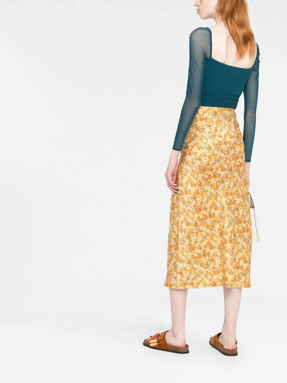 gathered-detail long-sleeve top - 6