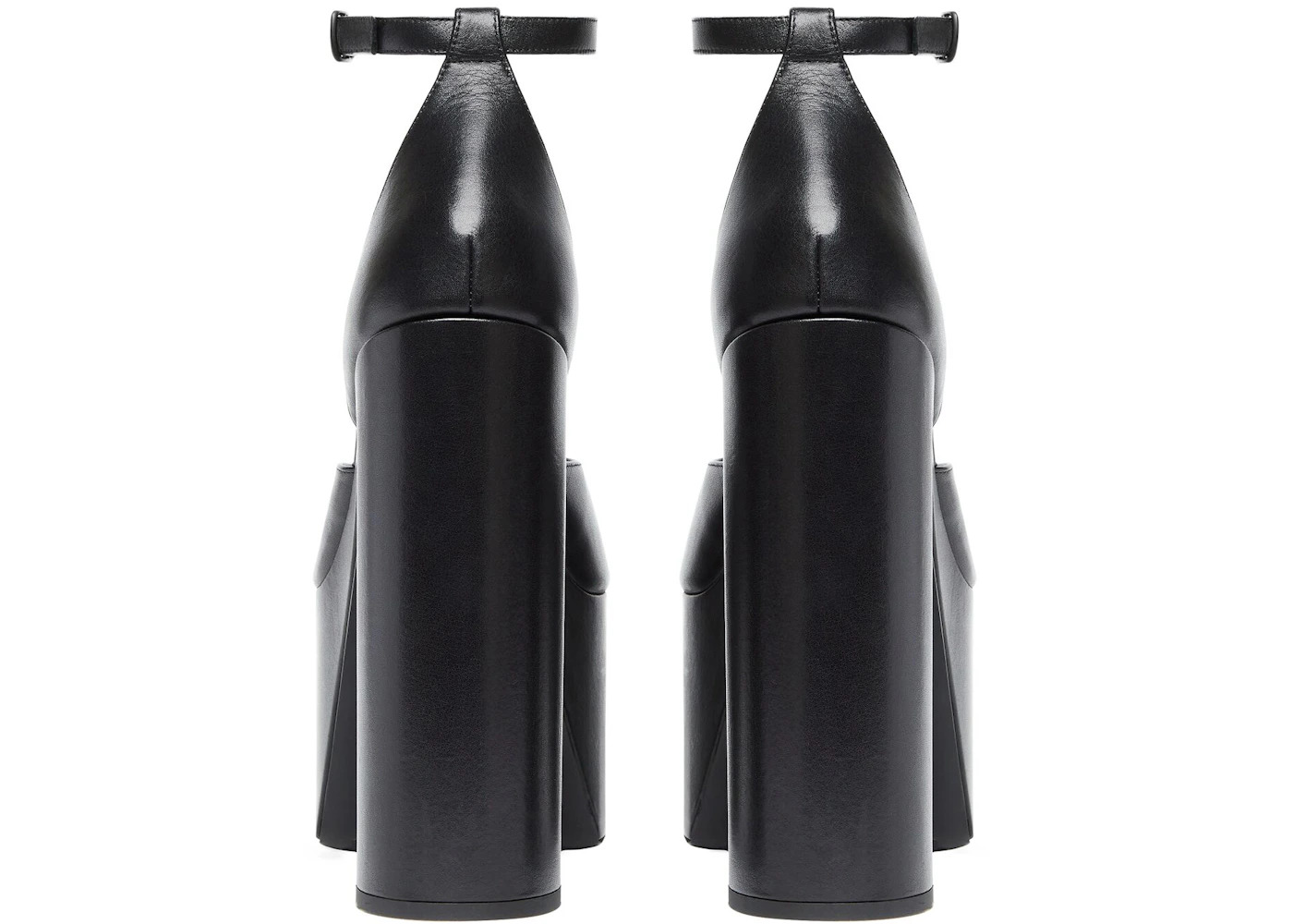 Balenciaga Camden 160mm Sandals Black Leather (Women's) - 3