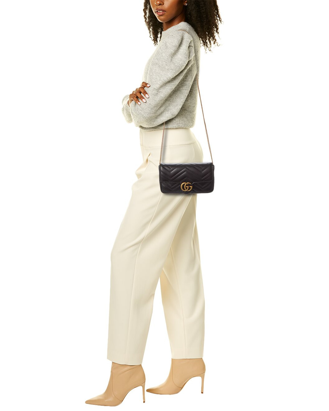 Gucci GG Marmont Mini Leather Shoulder Bag - 4
