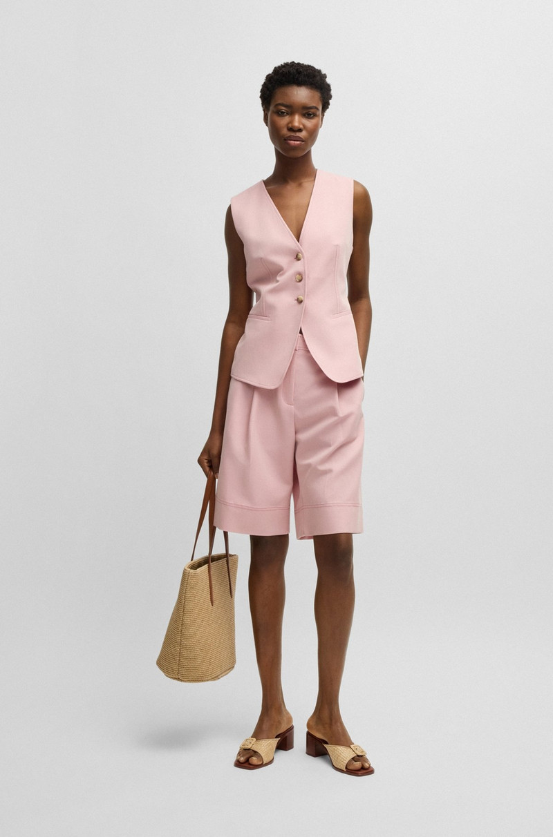 BOSS SINGLE-BREASTED WAISTCOAT WITH ADJUSTABLE STRAP outlook