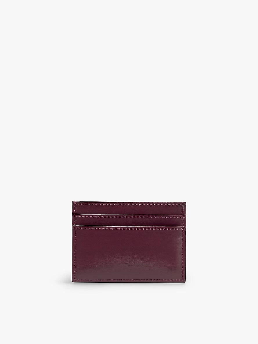 Umika logo-plaque leather card holder - 3