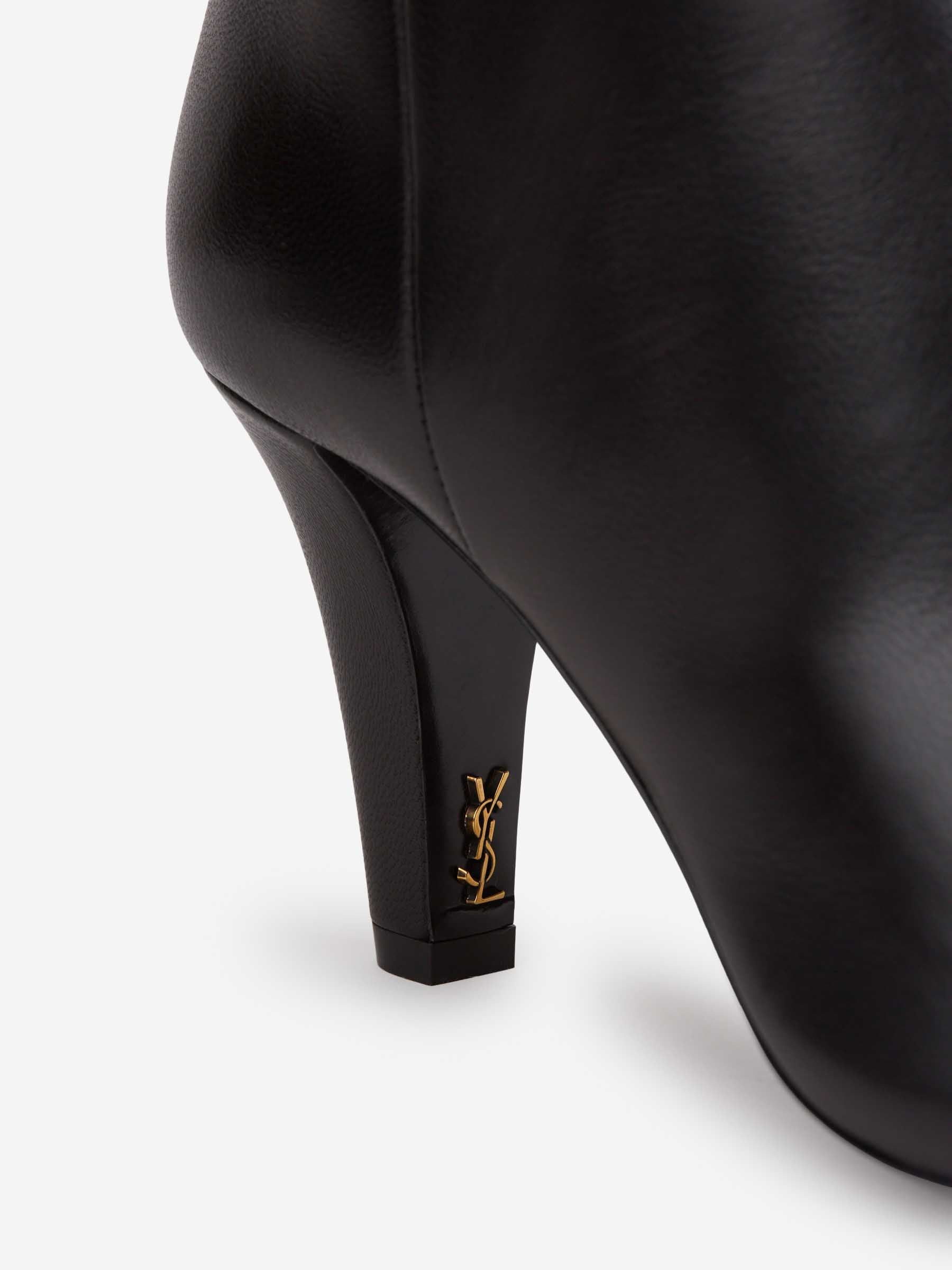 JIL POINTED LEATHER BOOTS - 6