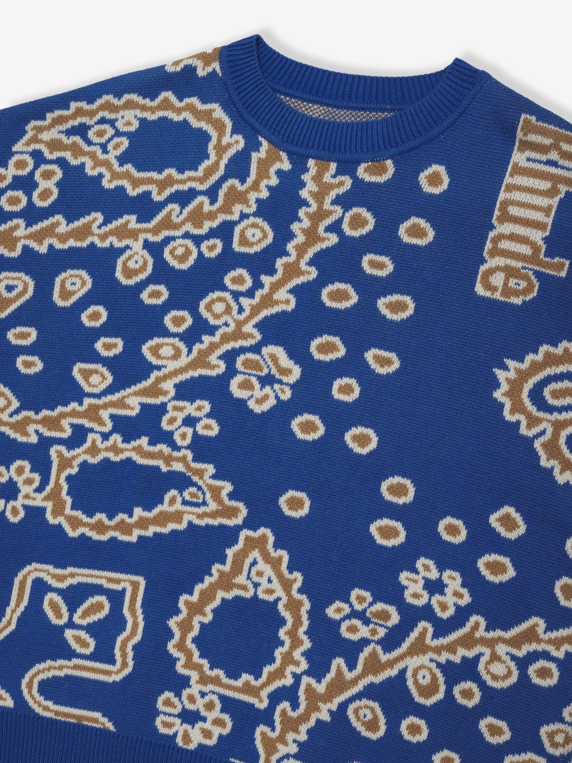 BANDANA KNIT CREWNECK - 3
