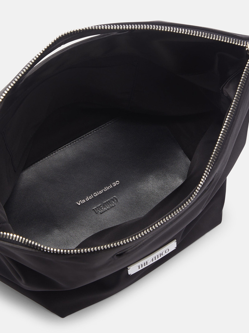 ''VIA DEI GIARDINI 30'' BLACK TOTE BAG 4