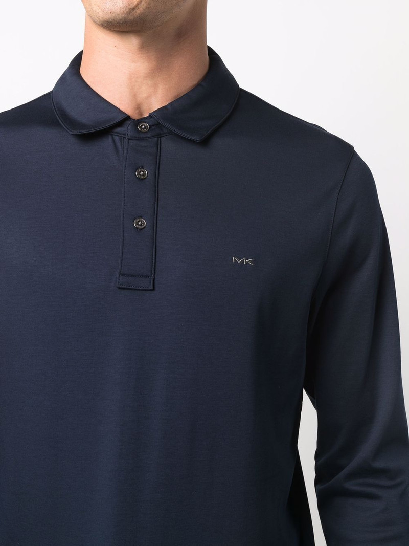 embroidered-logo polo shirt 5