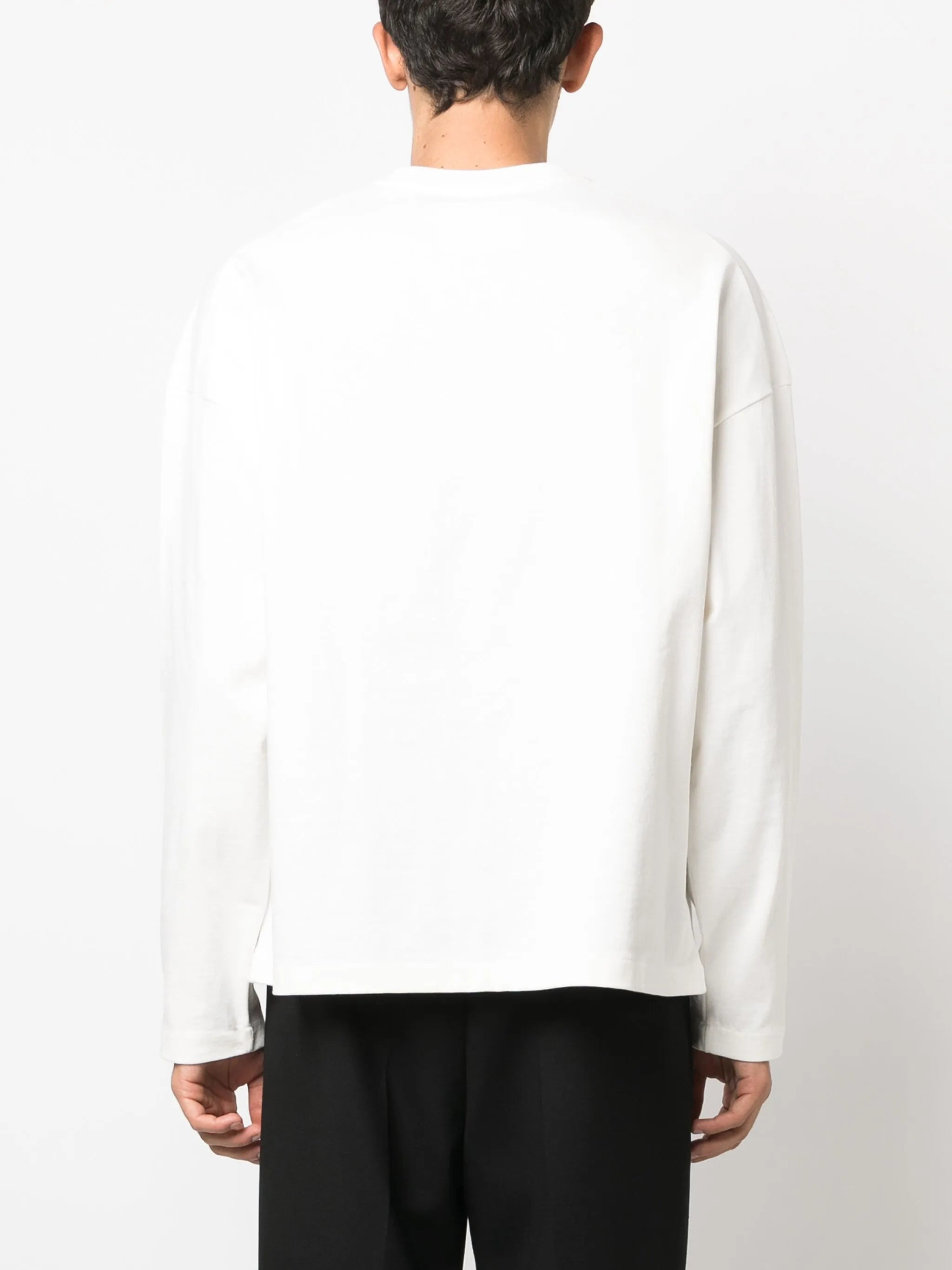 logo-print cotton sweatshirt - 4