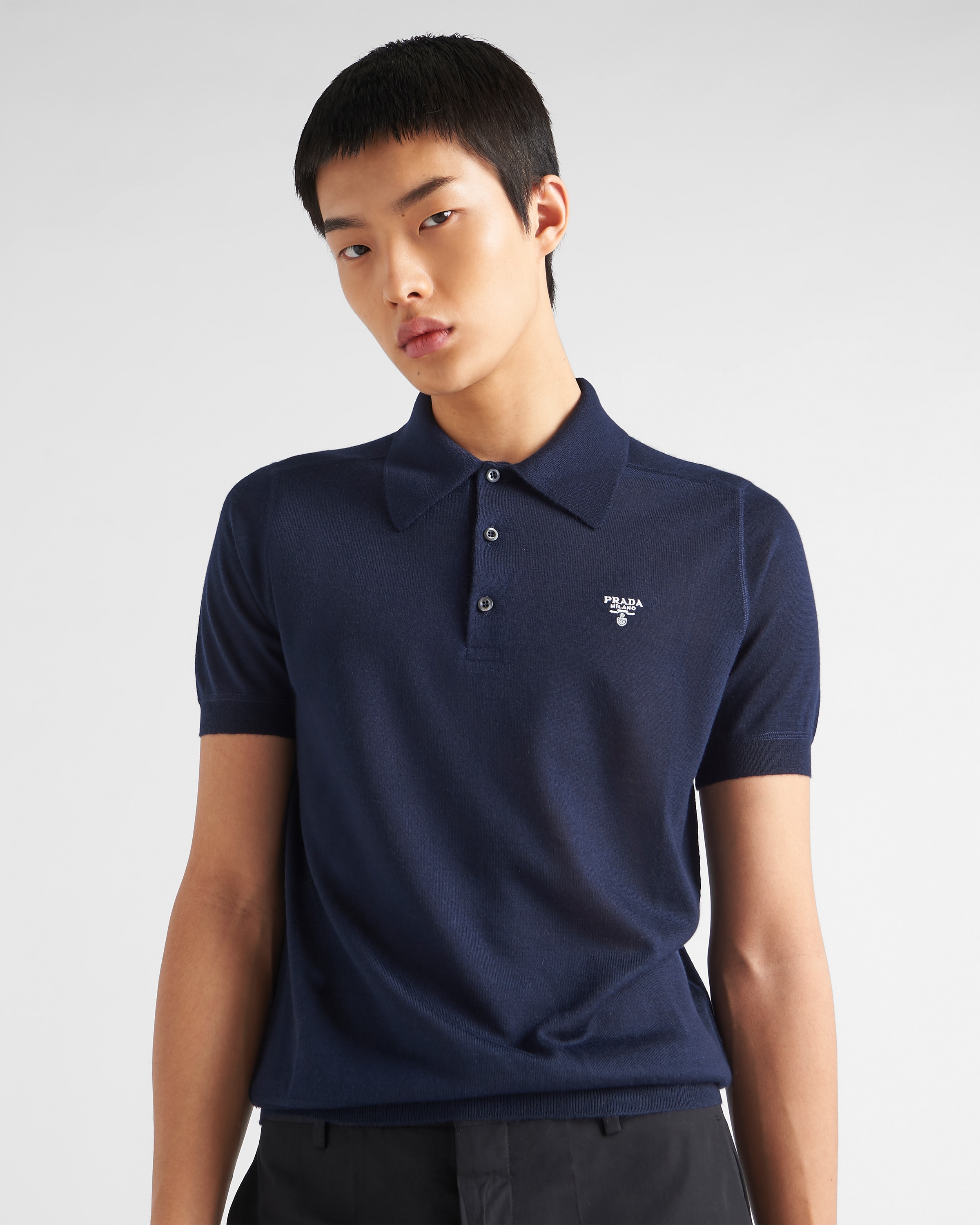 Cashmere polo shirt - 3