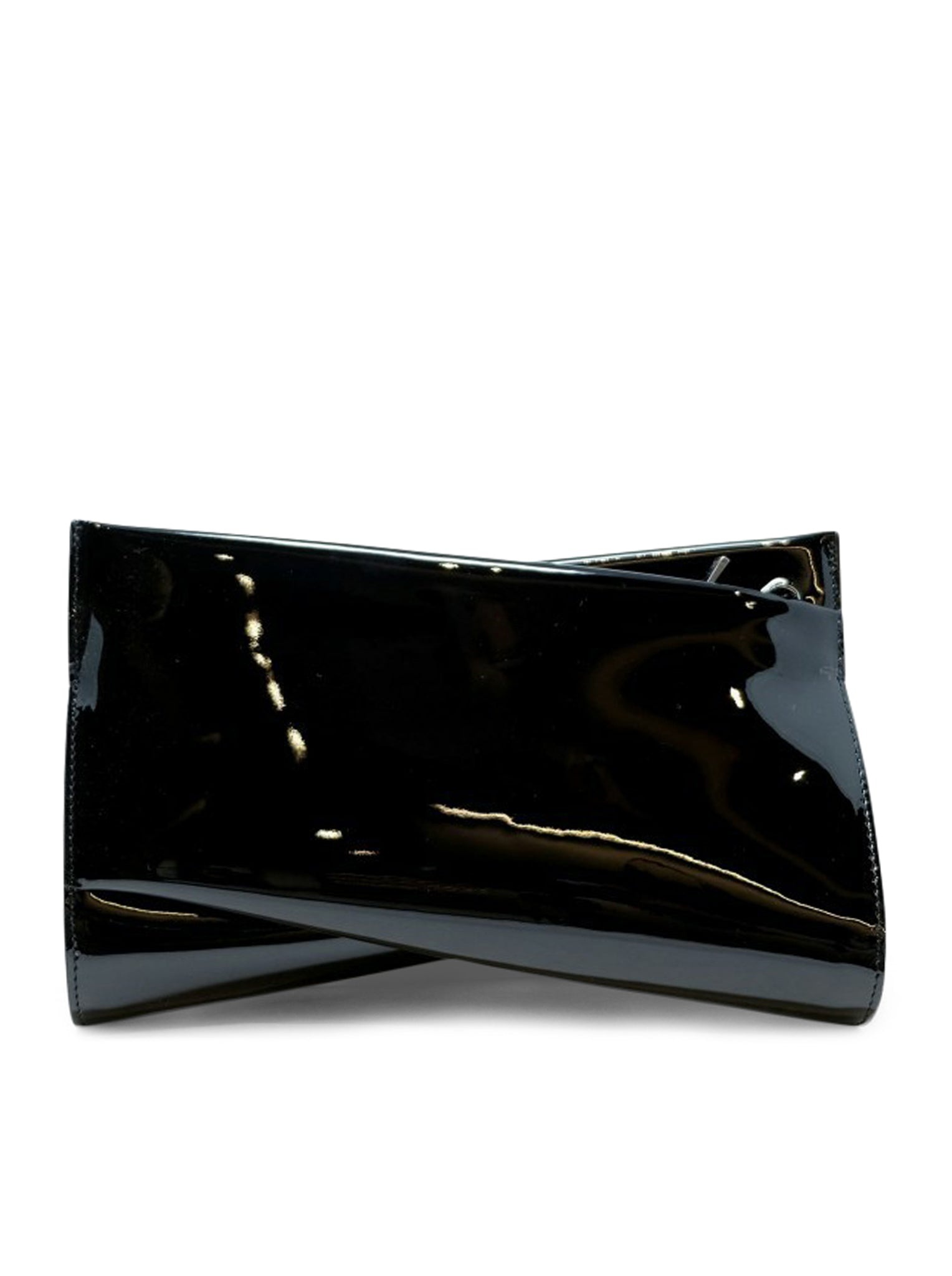 PATENT LOUBITWIST CLUTCH BAG - 3