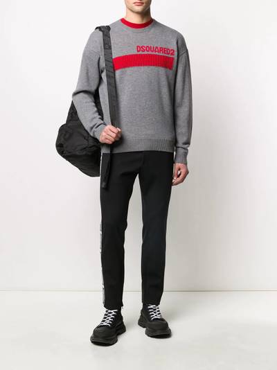 DSQUARED2 jacquard-logo jumper outlook