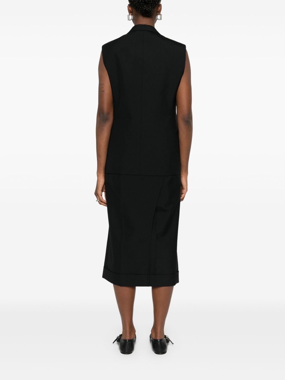 sleeveless coat - 4