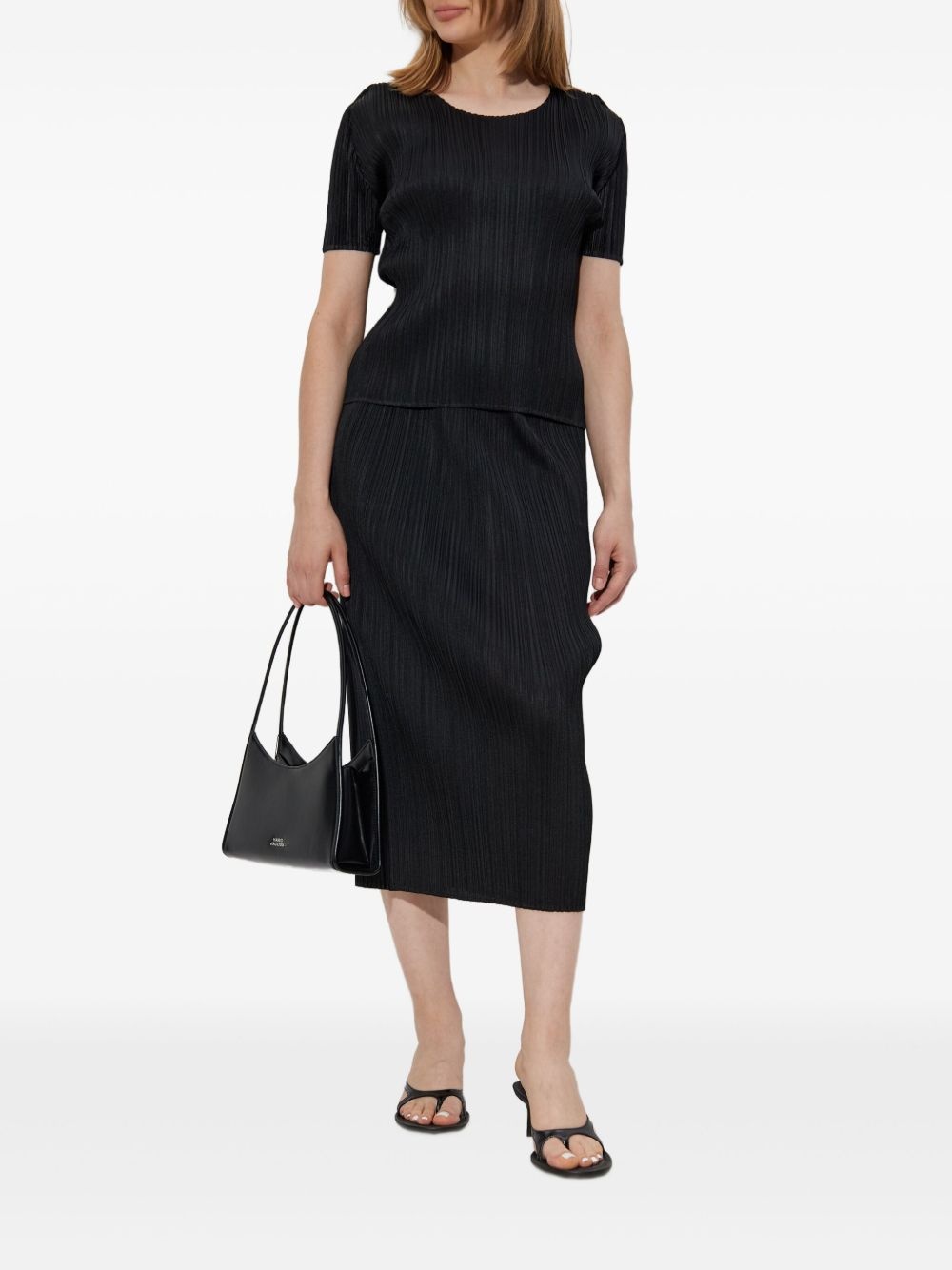 pleated midi skirt - 2
