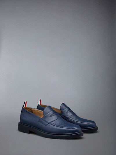 Thom Browne Pebble Grain Leather Rubber Sole Penny Loafer outlook