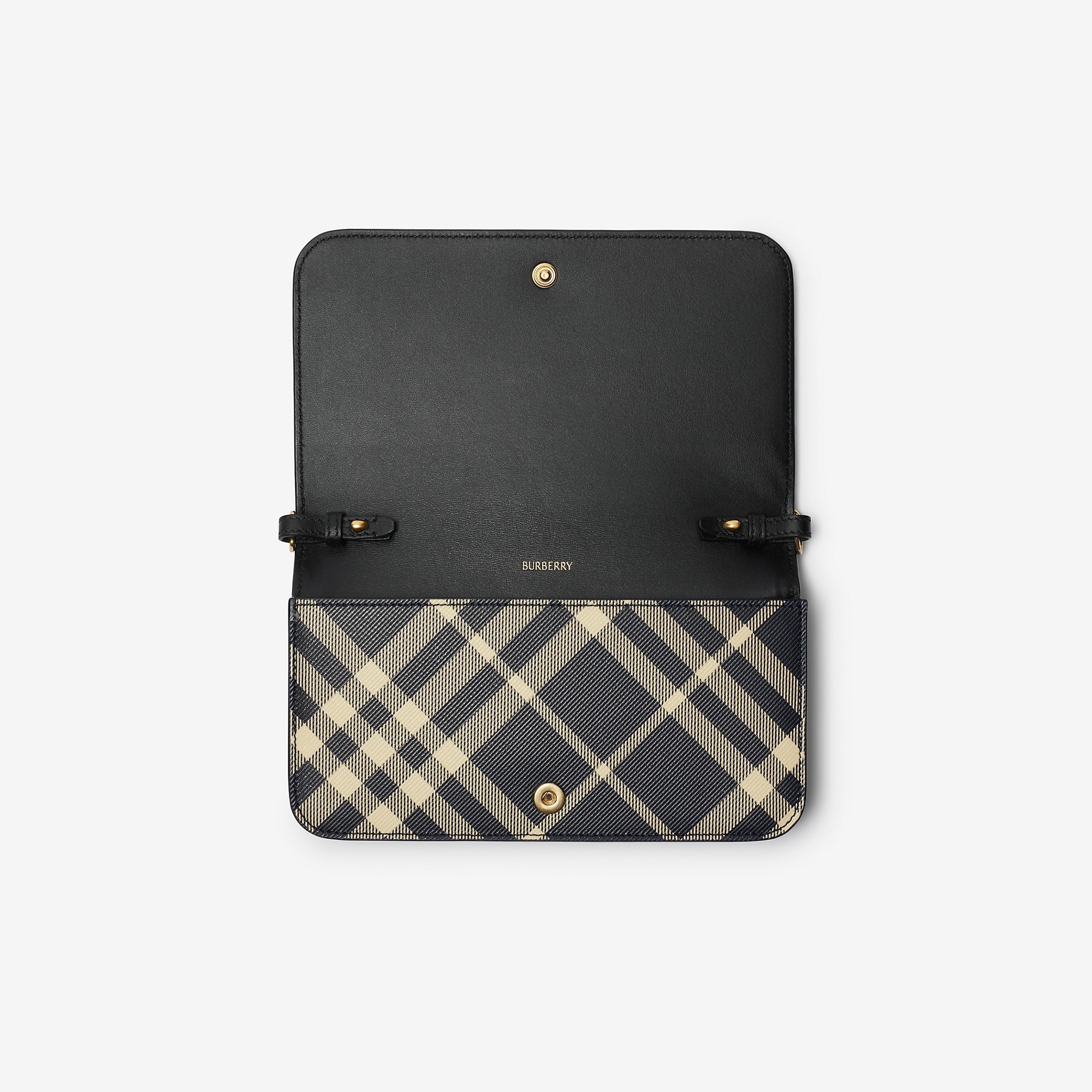 Check Chain Strap Wallet - 6