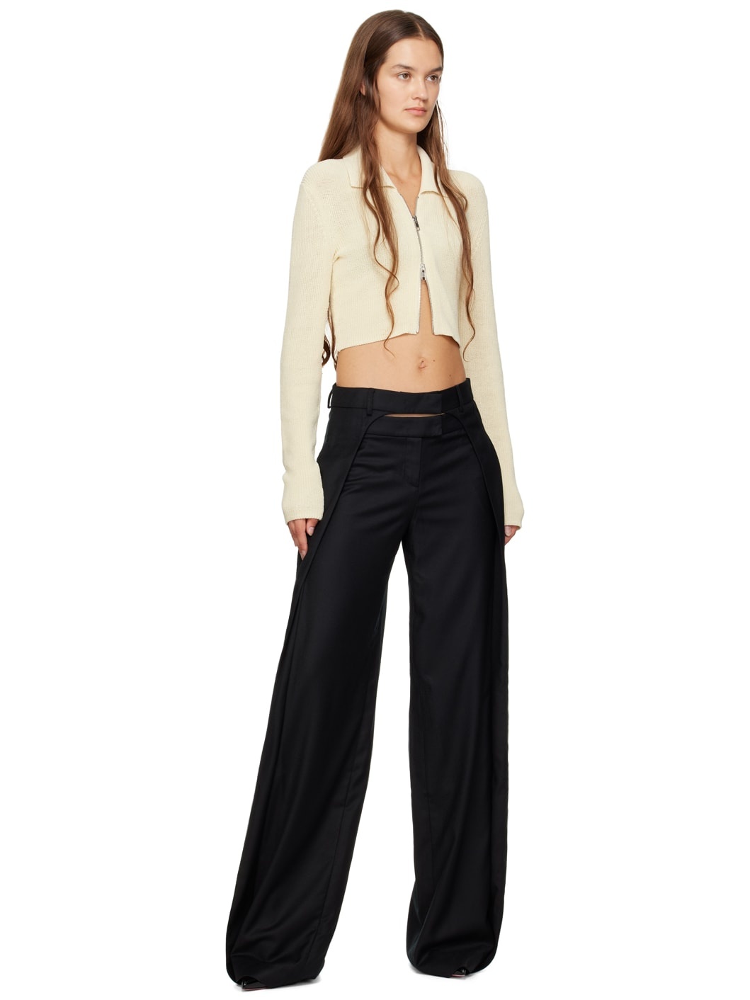 Black Pleated Trousers - 4