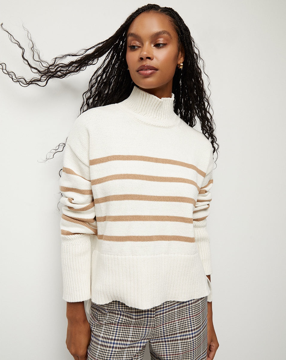 LANCETTI NAUTICAL-STRIPE SWEATER - 2