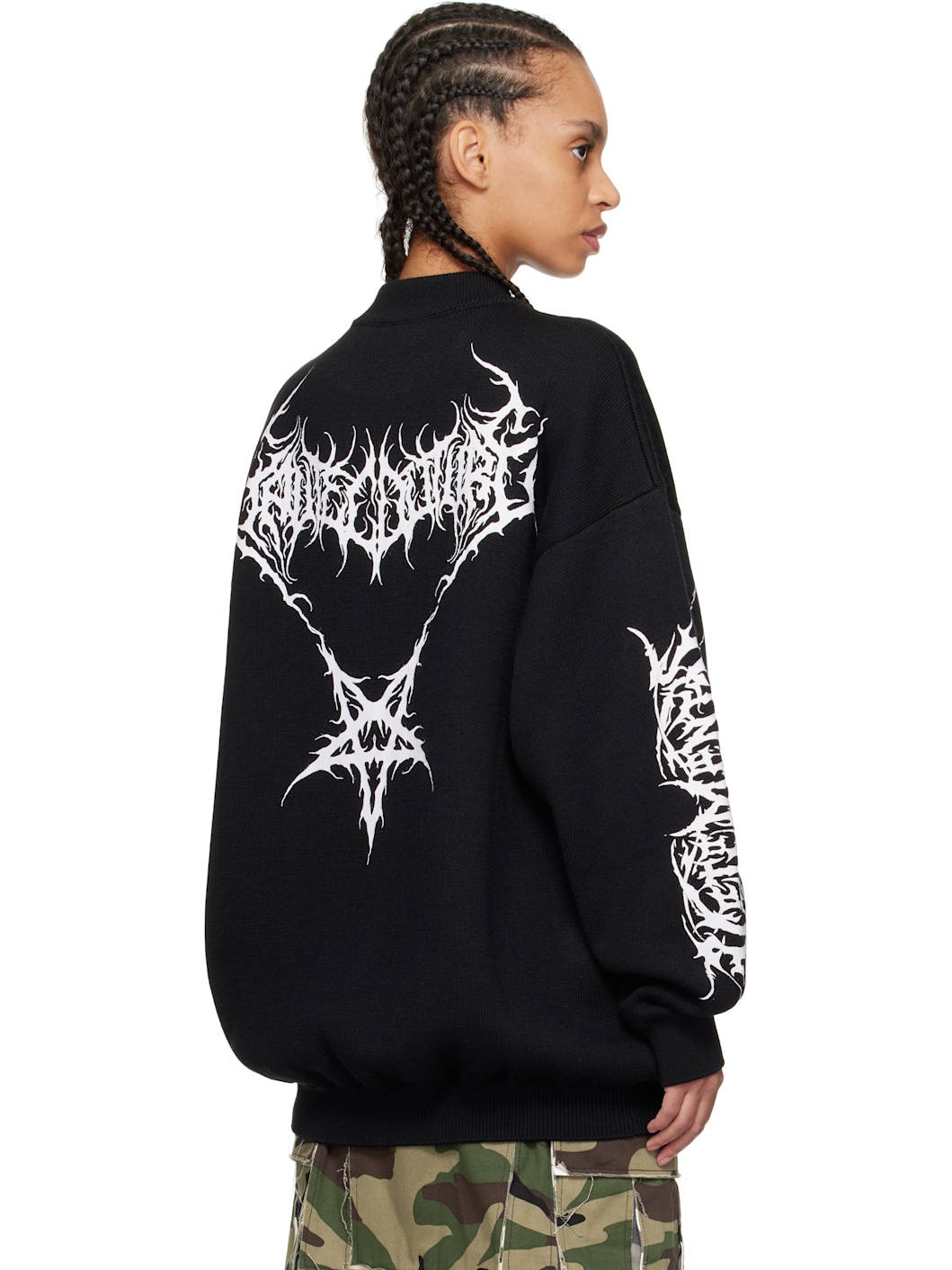 Black Metal Logos Sweater - 3
