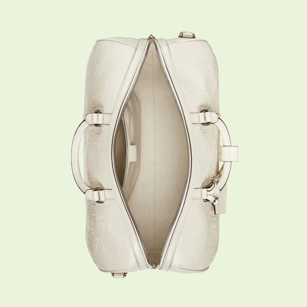 GG embossed duffle bag - 7