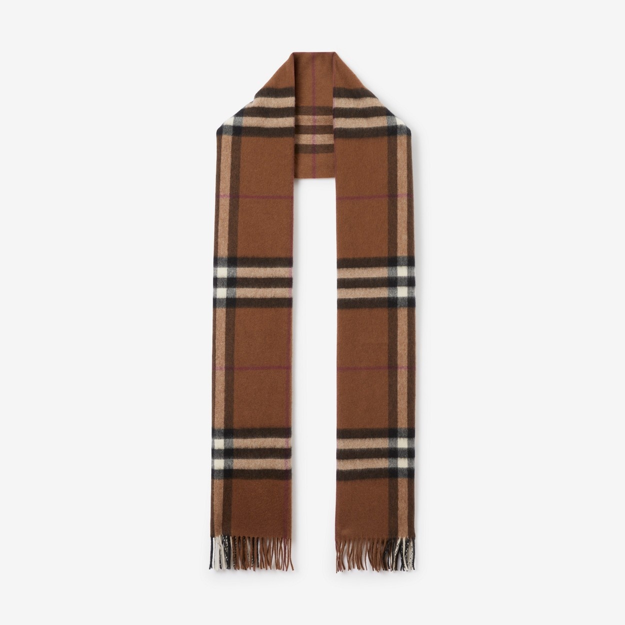 Exaggerated Check Cashmere Scarf - 1