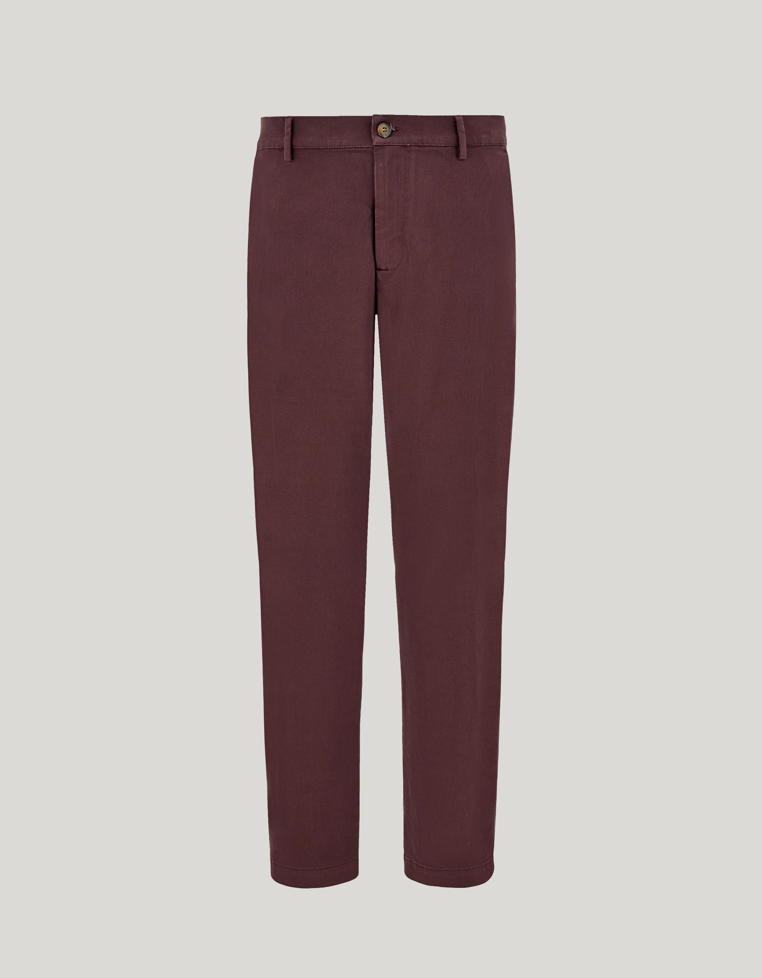 EGGPLANT COMFORT COTTON GABARDINE CHINOS - 1
