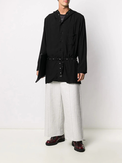 Yohji Yamamoto hooded long line jacket outlook