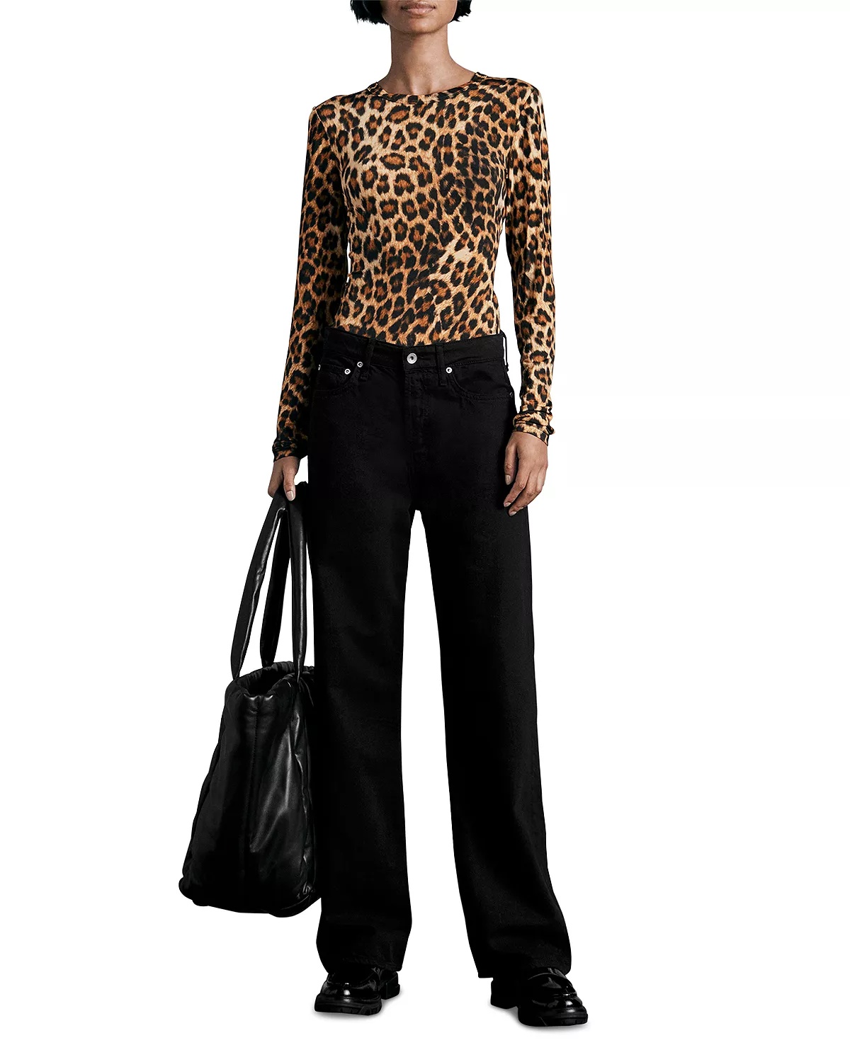 Logan Featherweight Mid Rise Wide Leg Jeans - 4