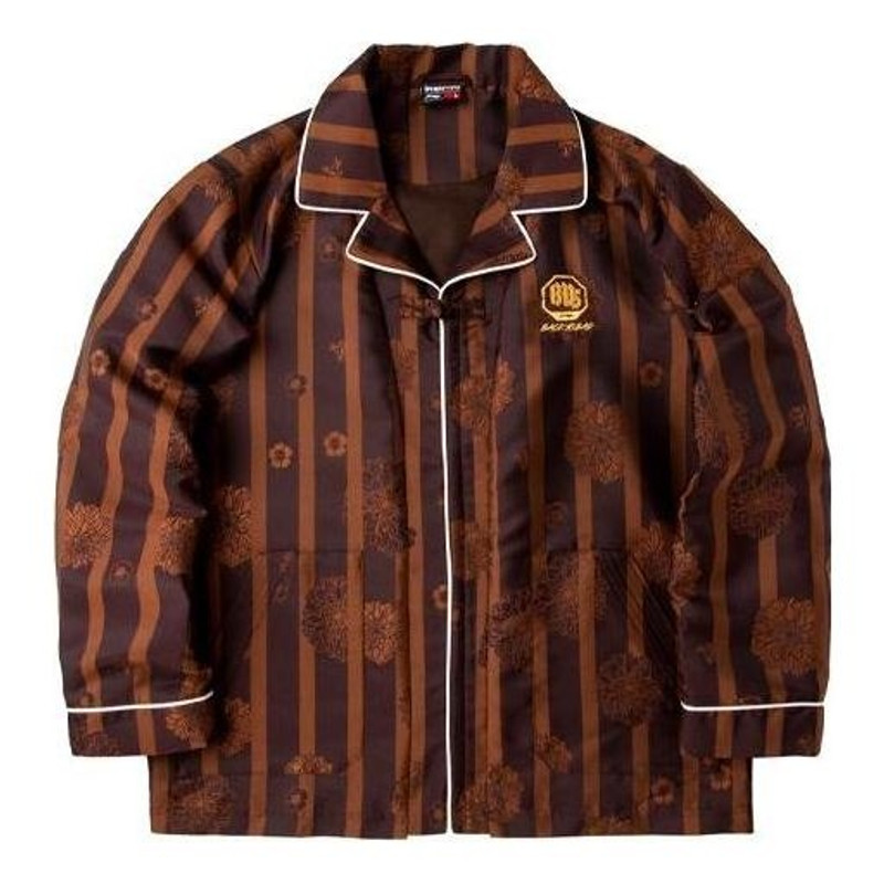Li-Ning BadFive Blooming Flower Graphic Jacket 'Brown' AJDP673-1 - 1