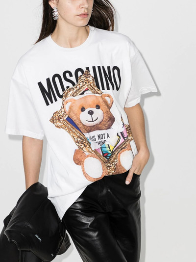 Moschino Frame Teddy Bear crew-neck T-shirt outlook