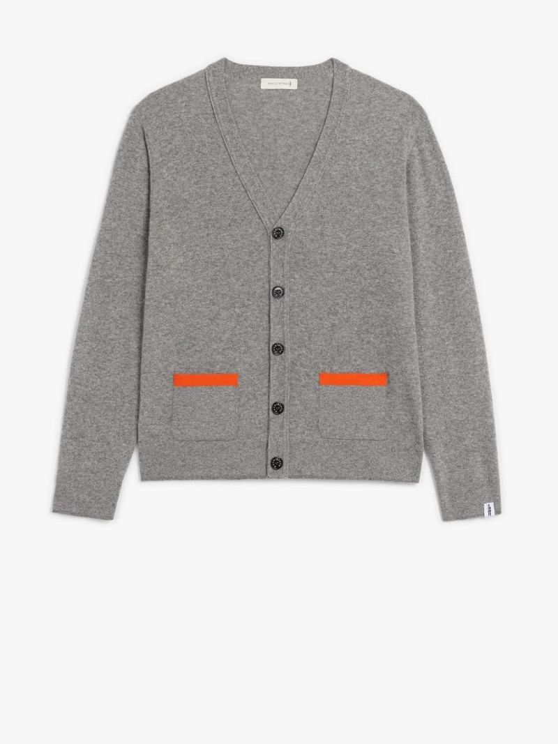 FIELD GREY WOOL CARDIGAN | GKM-200 1