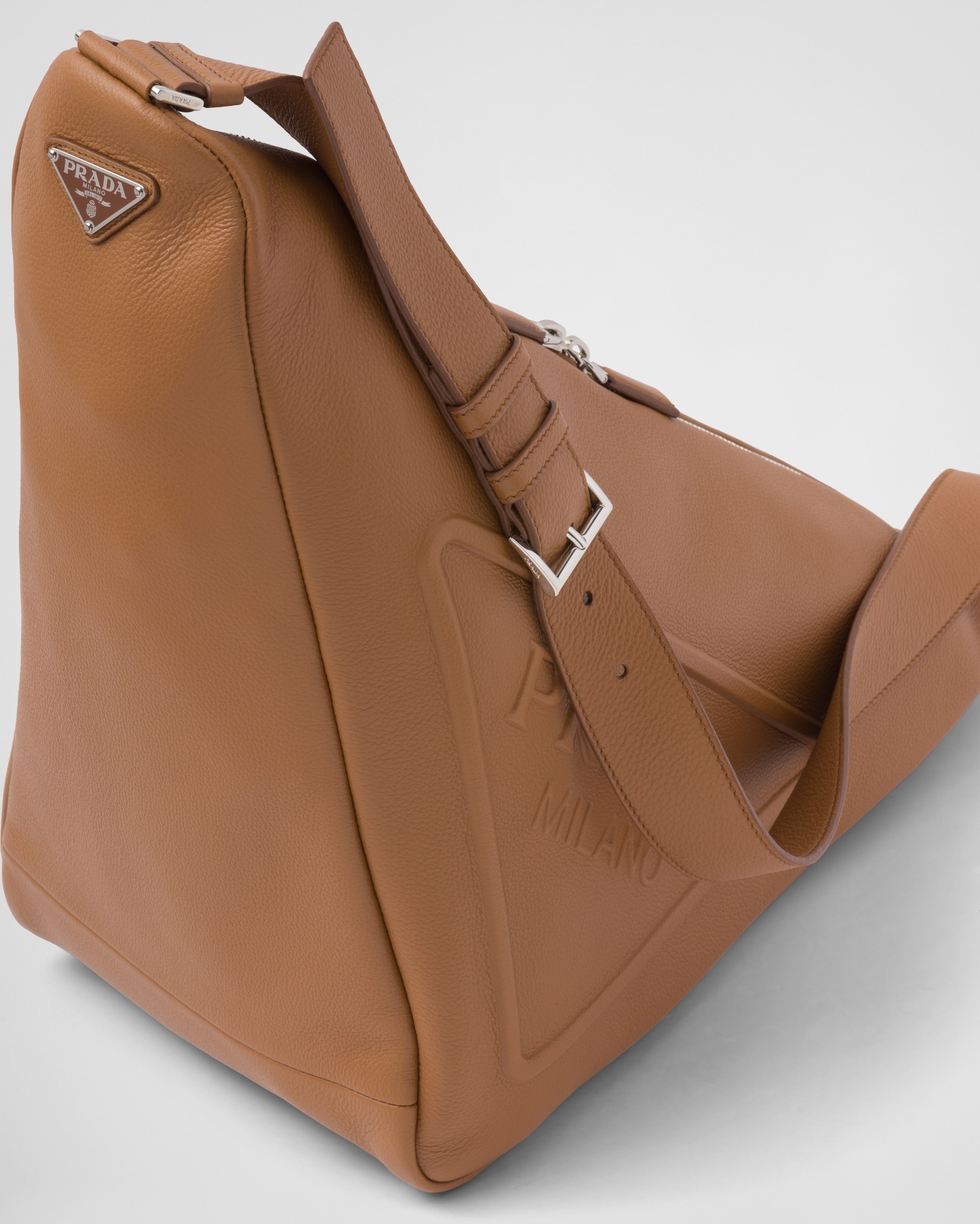 Large leather Prada Triangle bag - 6