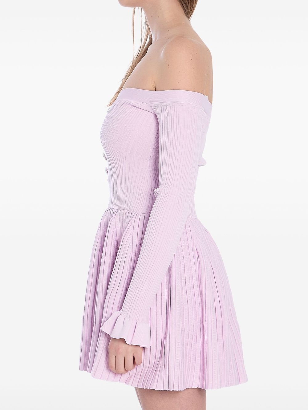 ribbed mini dress - 2