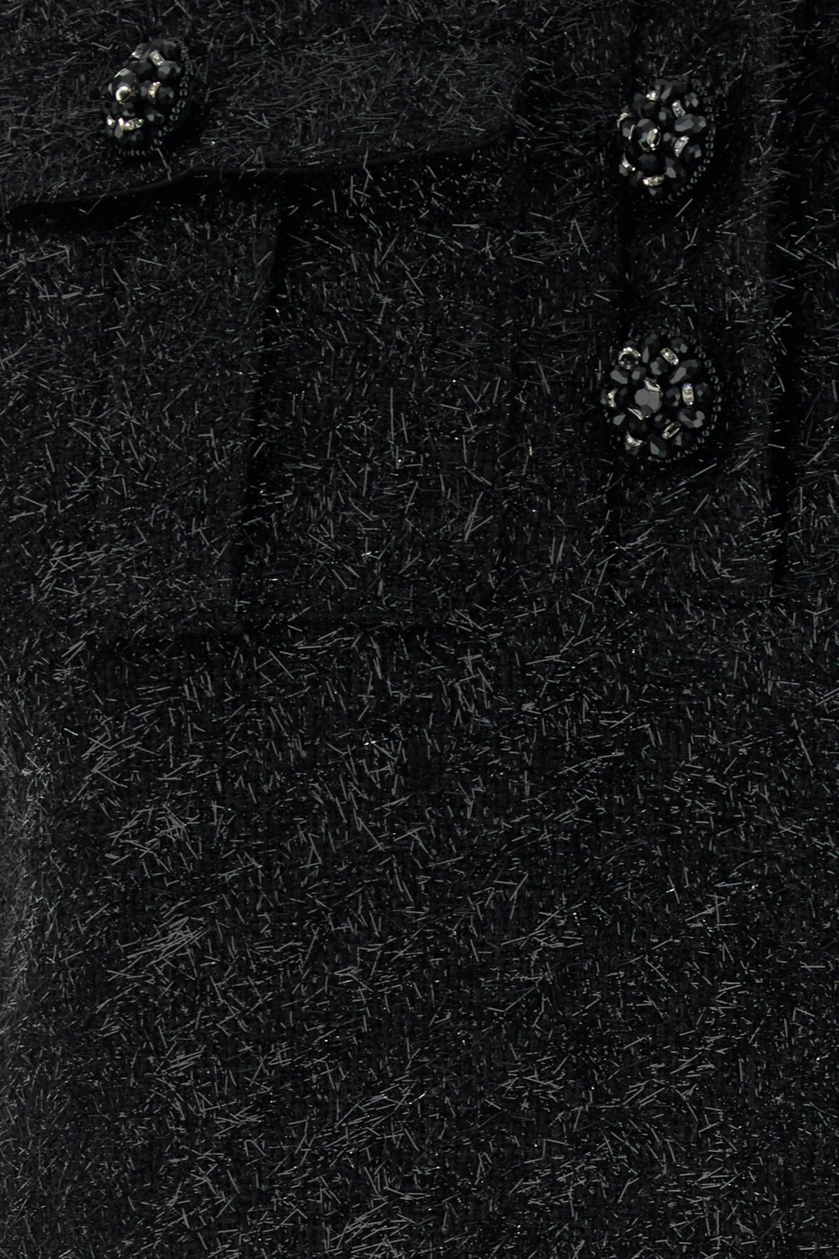 Black polyester blend top - 3