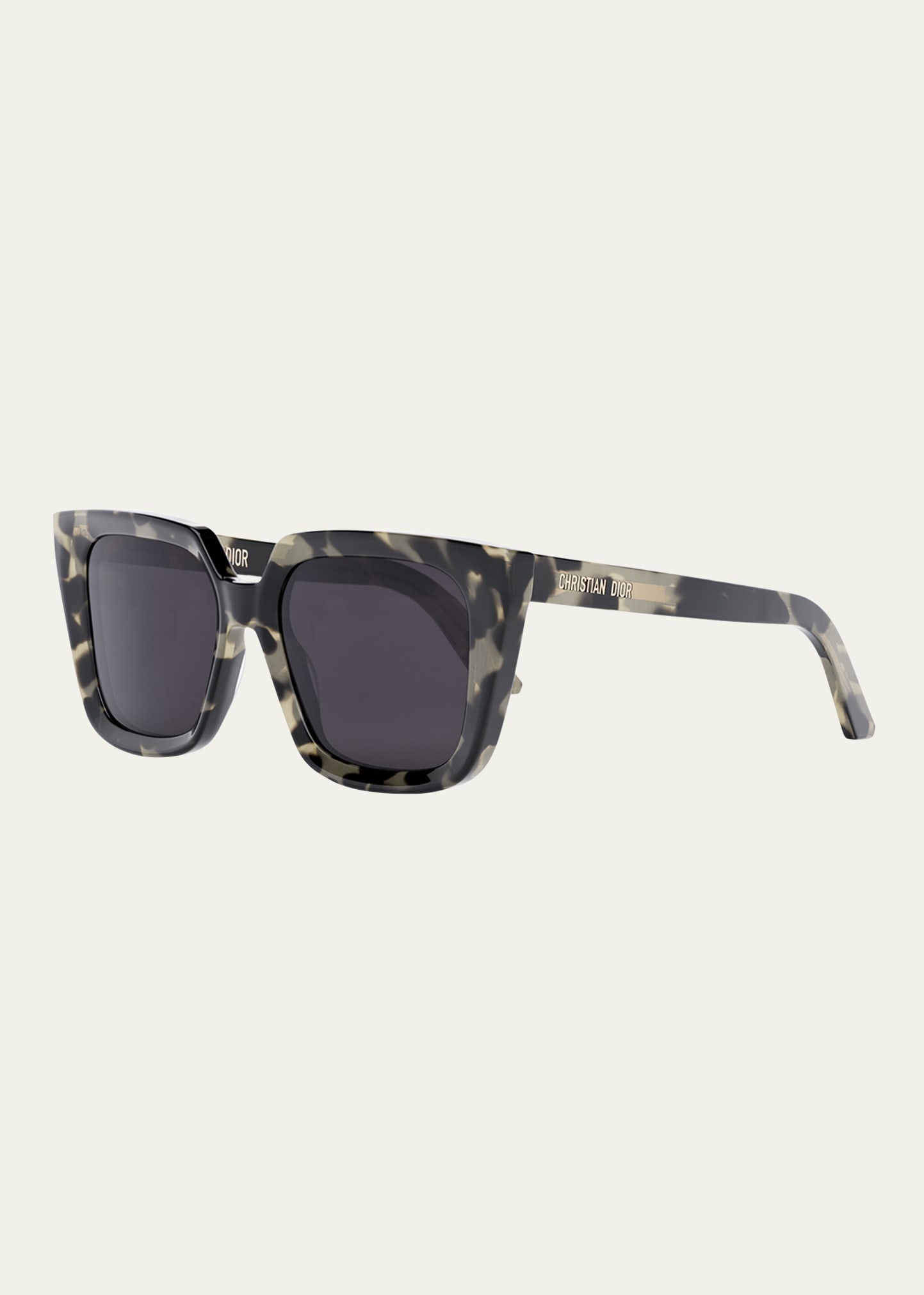 Beveled Square Acetate Sunglasses - 1