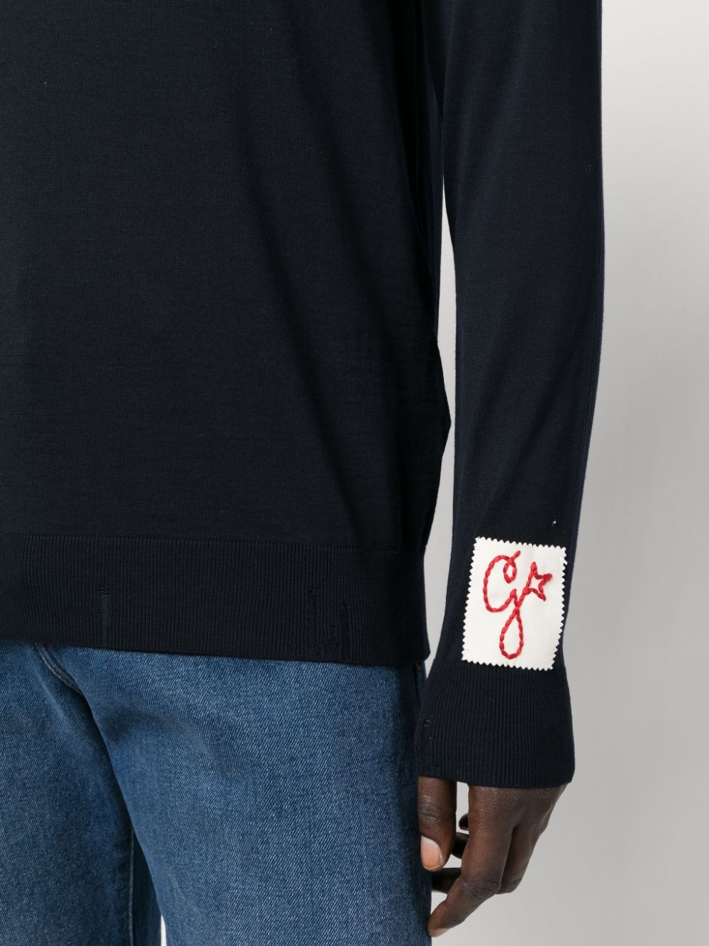 logo-patch sweatshirt - 5