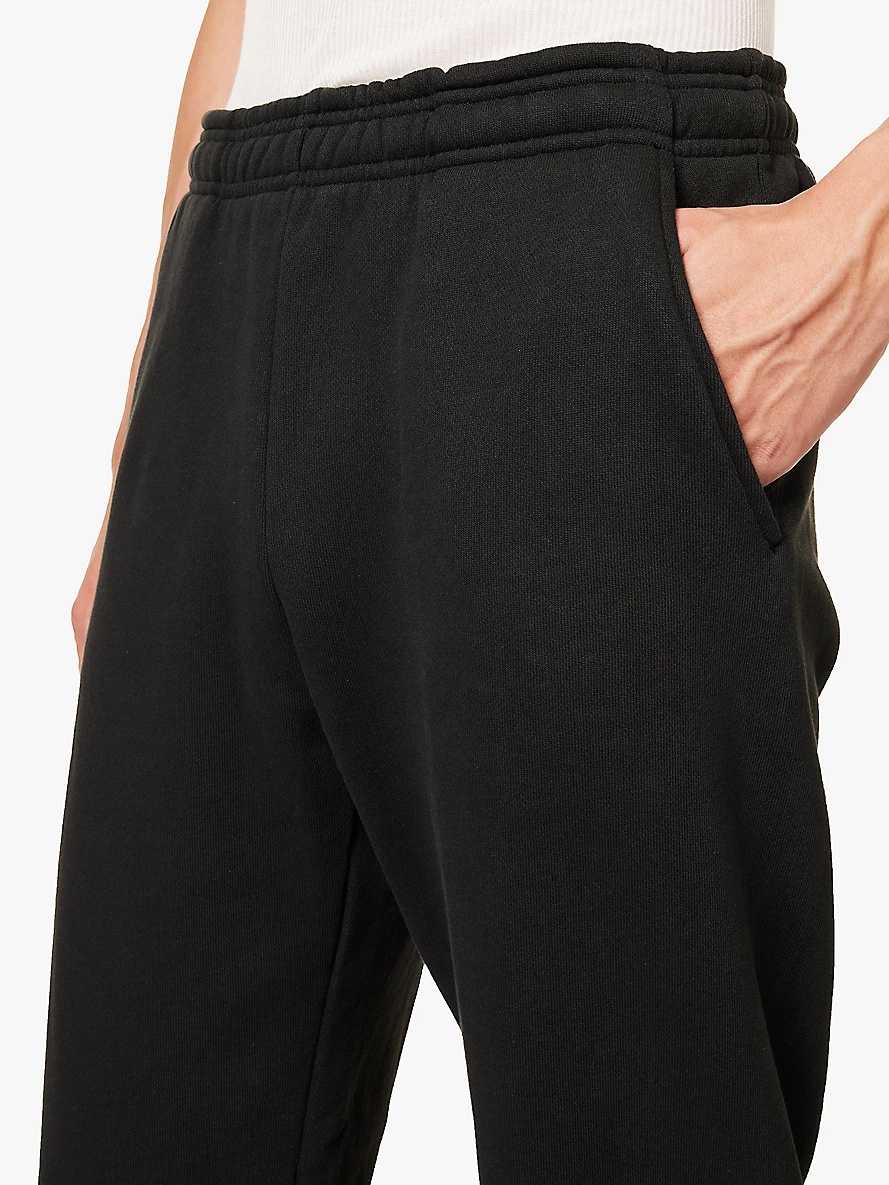 Tapered-leg relaxed-fit organic cotton-jersey jogging bottoms - 5