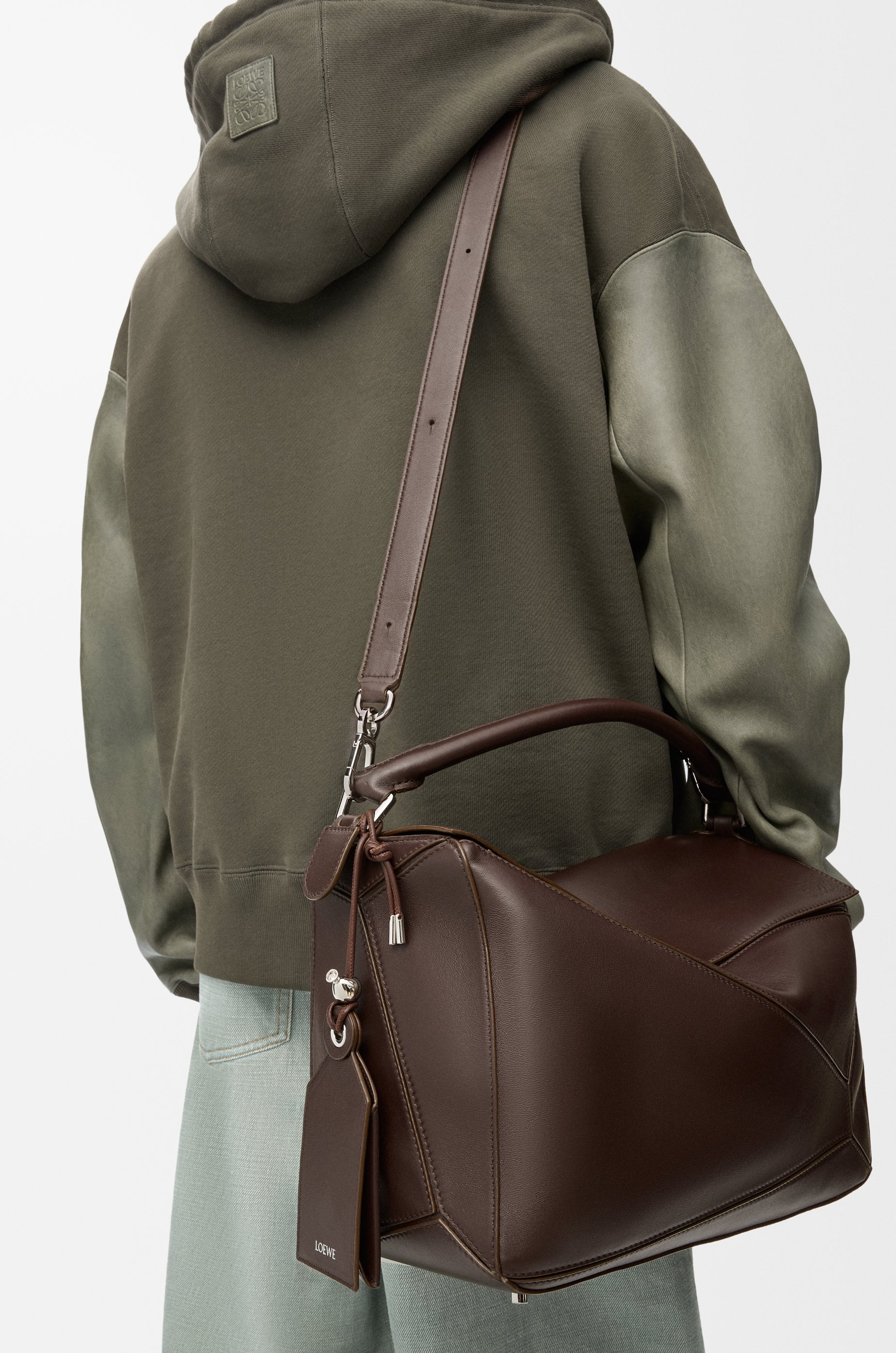 Large Featherlight Puzzle bag in nappa lambskin - 2