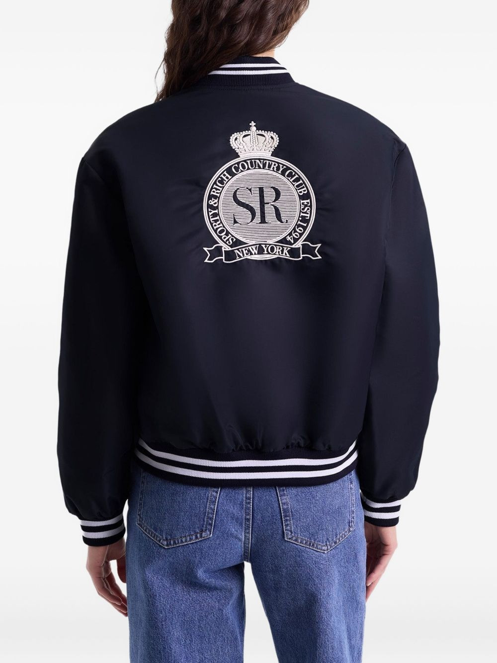Royal Club embroidered bomber jacket - 4