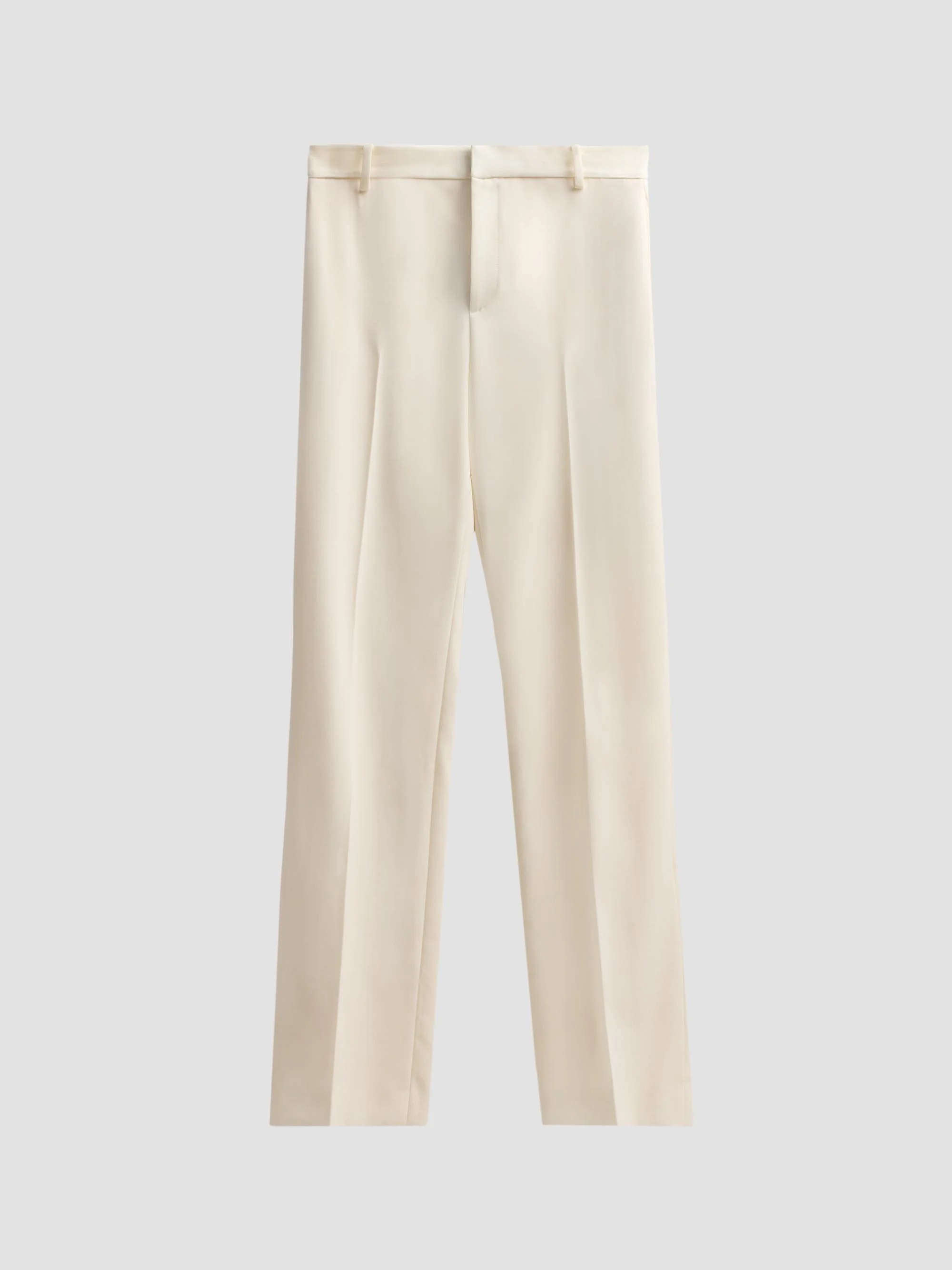 Women's Macy Grain De Poudre Trousers - Lux Cream - 1