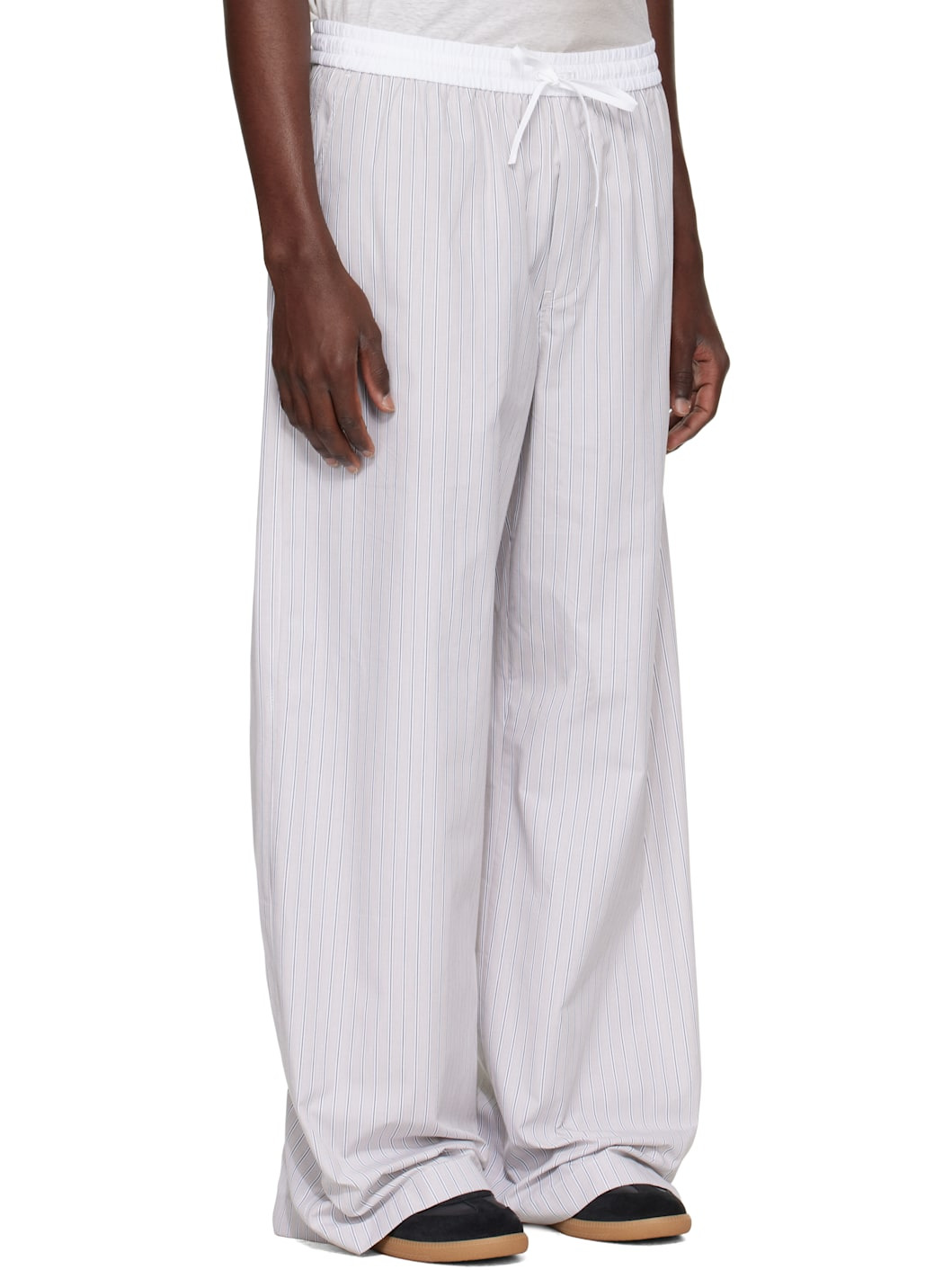 Gray Striped Trousers - 2