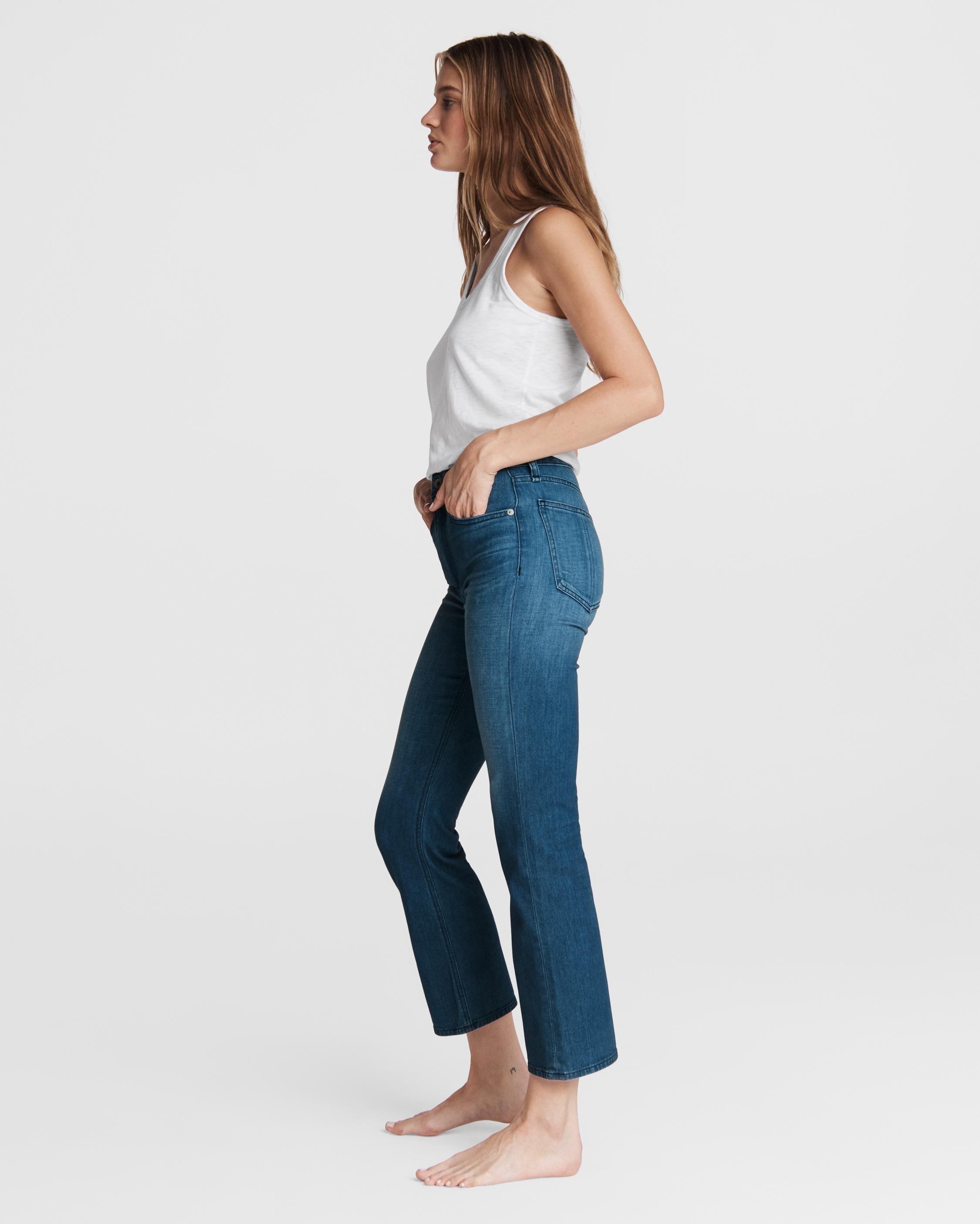 Nina Ankle Flare - Poppy
High-Rise Comfort Stretch Jean - 4