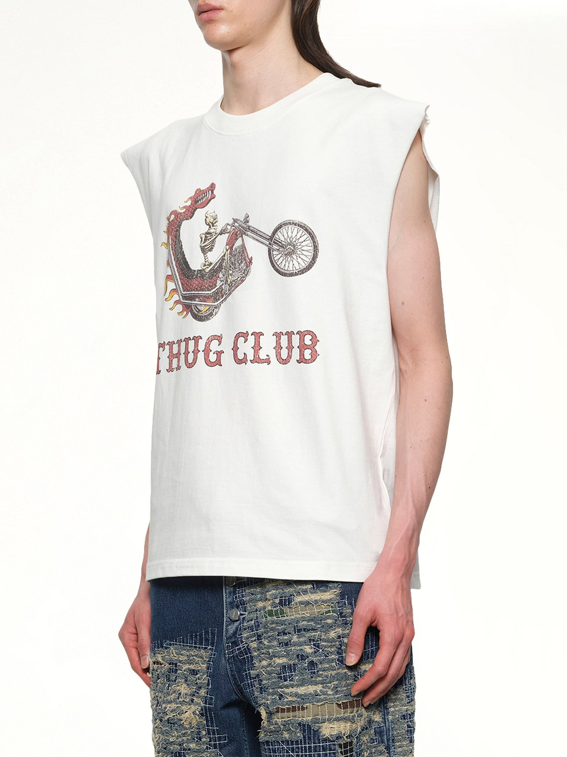 Dragon Chopper Sleeveless in White - 3