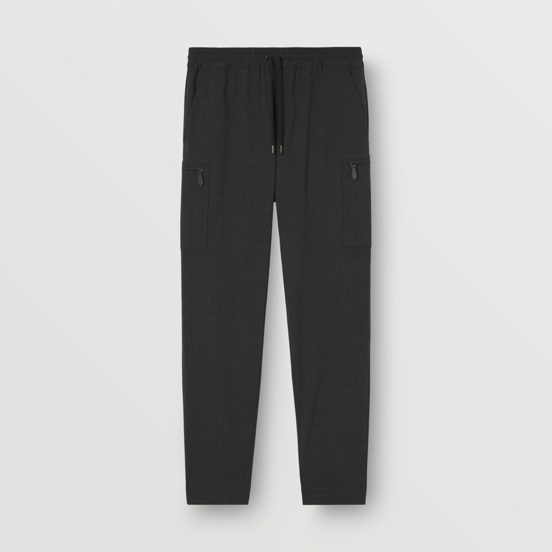 Stretch Wool Jogging Pants 1