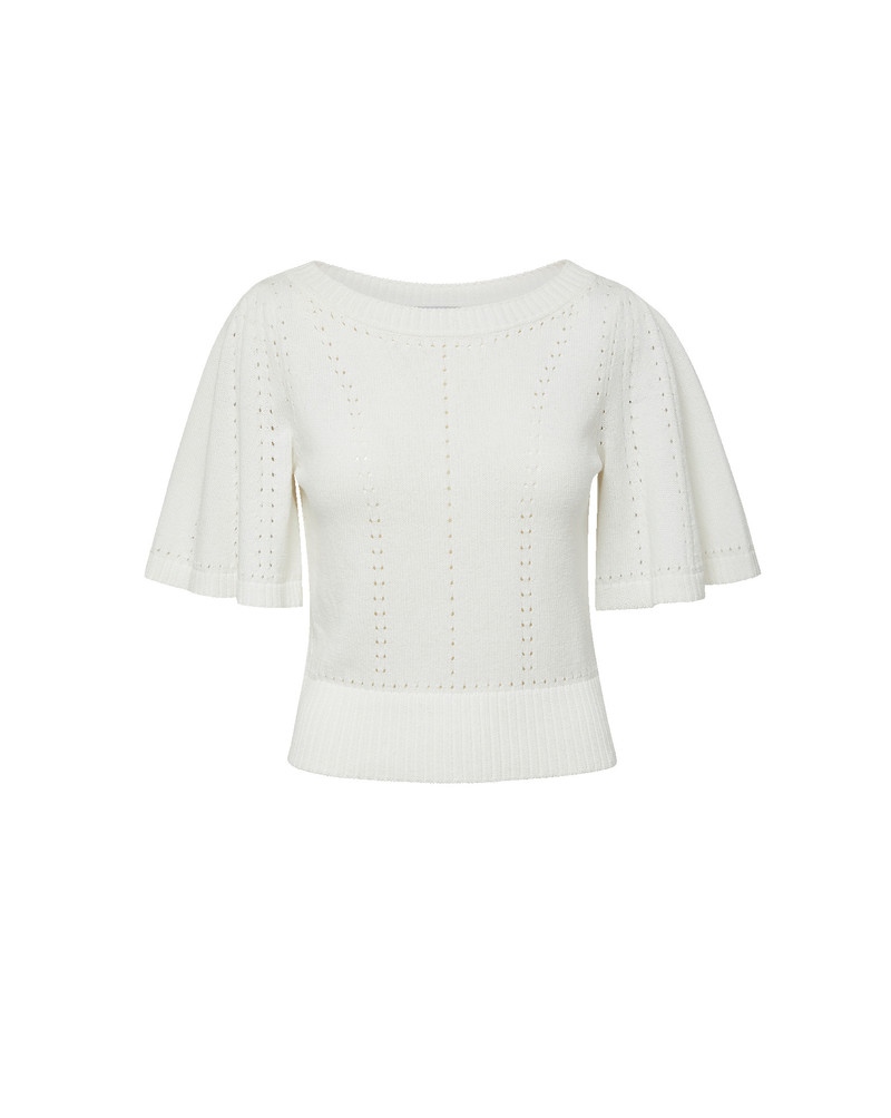 RHENNAN POINTELLE KNIT TOP 1
