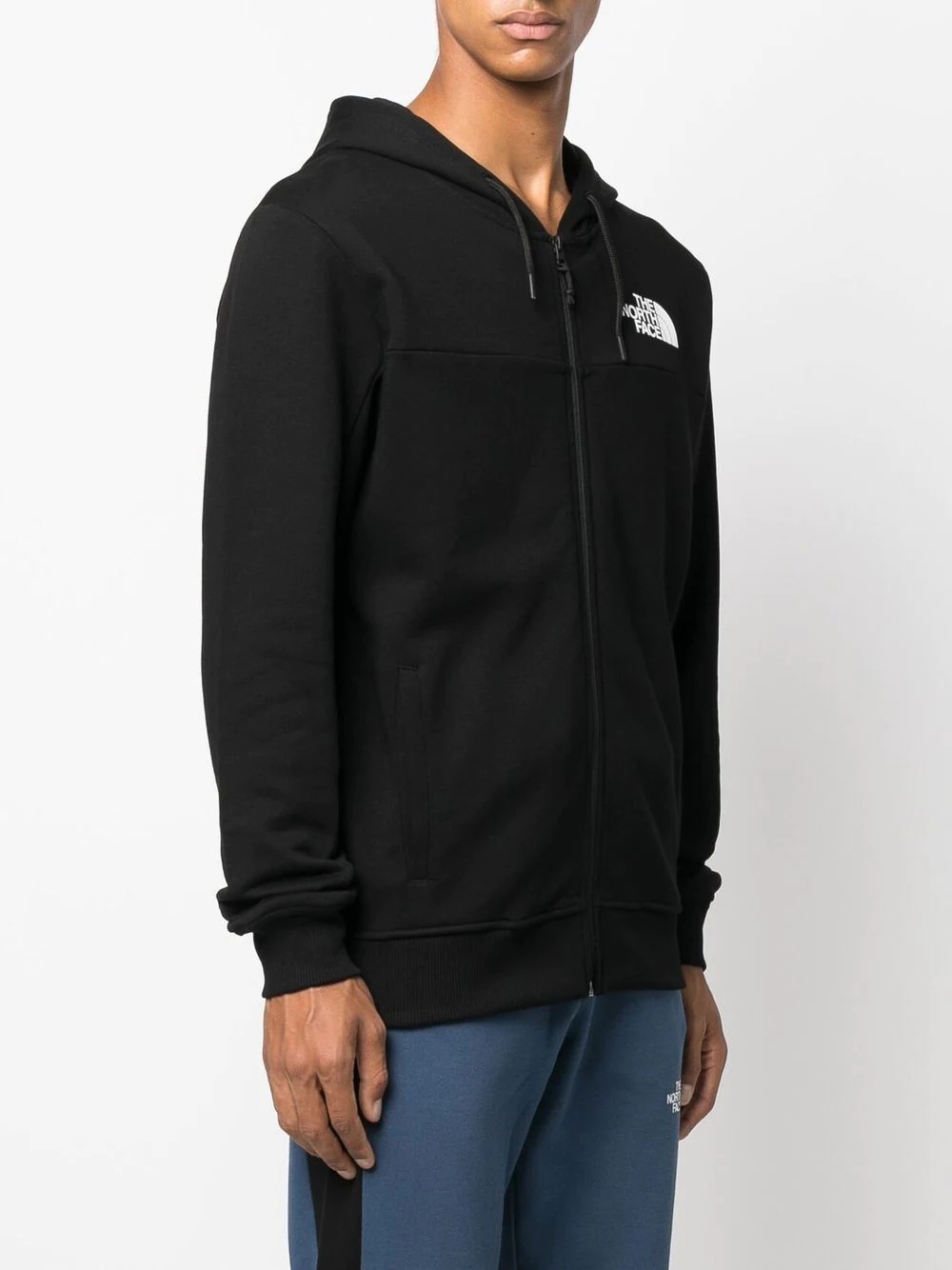 logo-print zip-up hoodie - 3