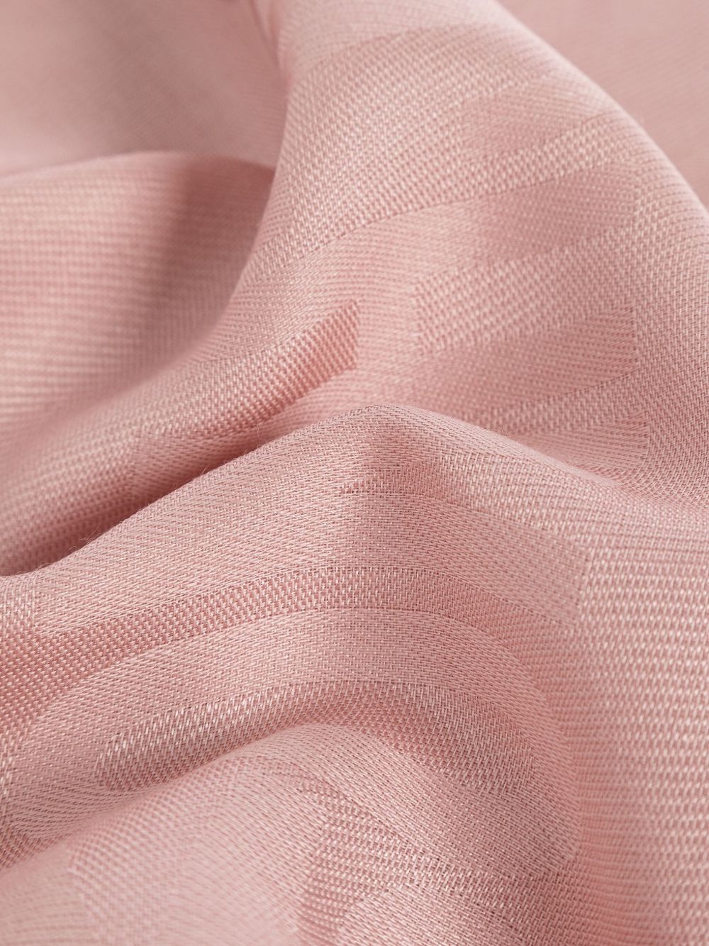 logo-embossed fringed scarf - 3