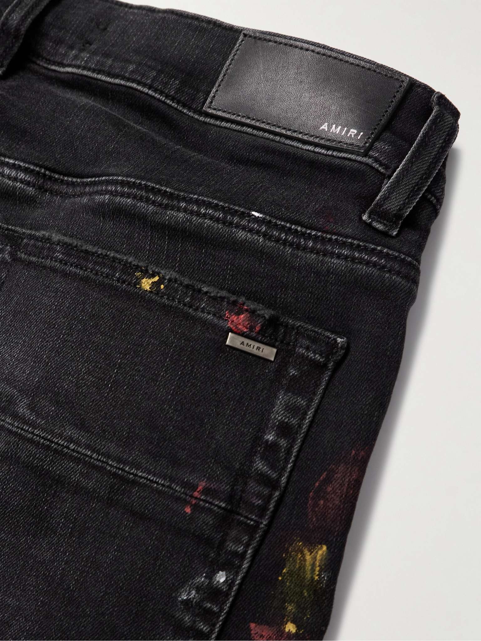 Skinny-Fit Paint-Splattered Jeans - 5