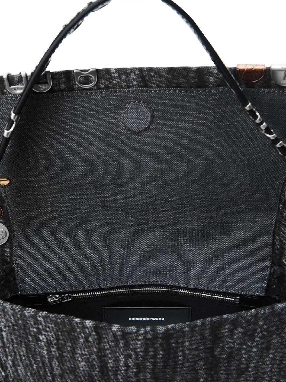 studded chain-detailed shoulder bag - 6