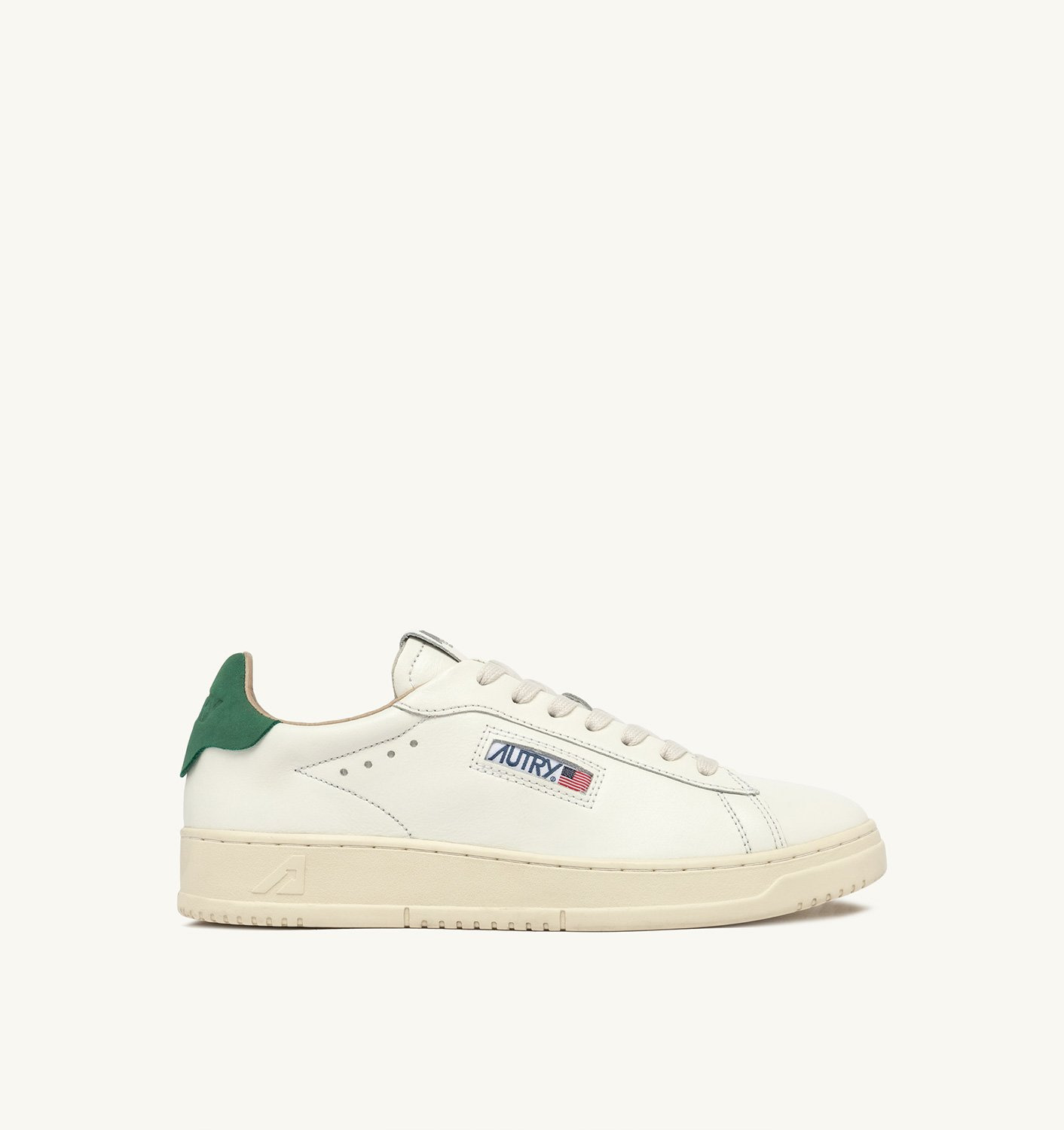 DALLAS LOW SNEAKERS IN WHITE AND AMAZON LEATHER - 1
