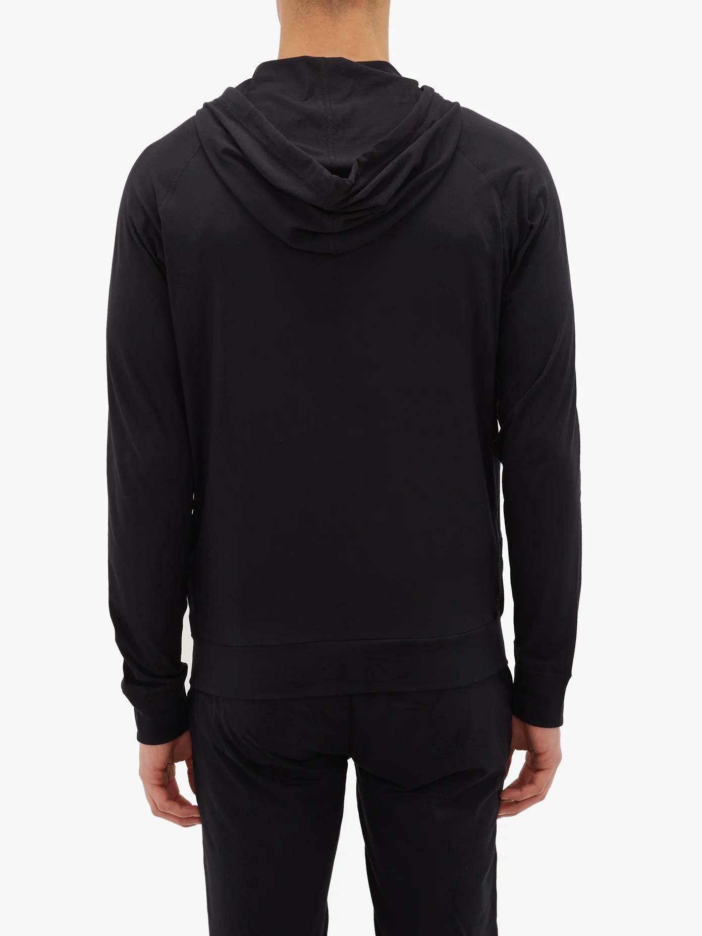 Zip-through cotton hooded sweatshirt - 5