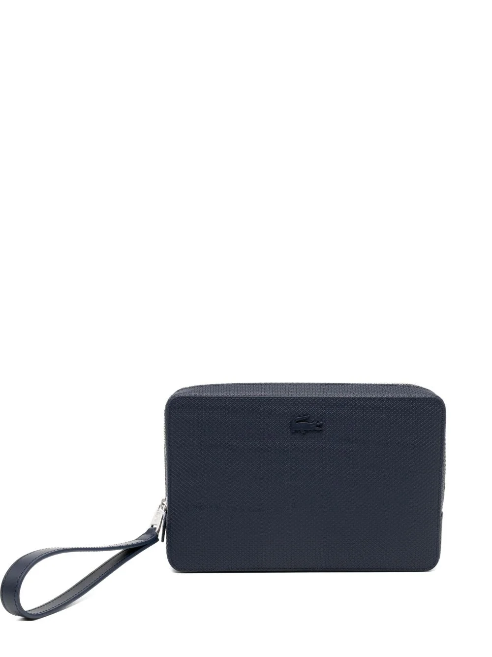 logo-embossed clutch bag - 1