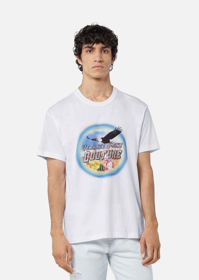 VERSACE JEANS COUTURE Eagle Logo T-Shirt outlook
